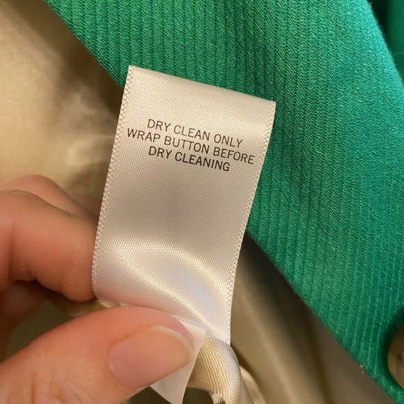 Banana Republic Light Spring Jacket Kelly Green sz Large Petite - Picture 5 of 7